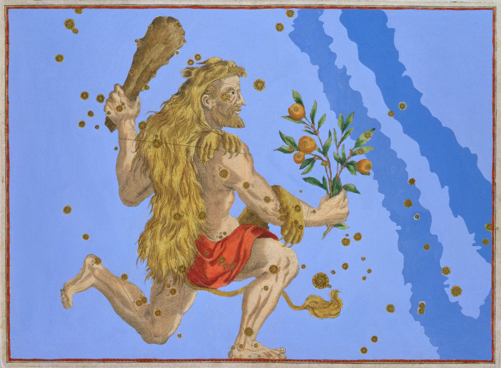 Detail of Constellation of Hercules, 1603 by Alexander Mair