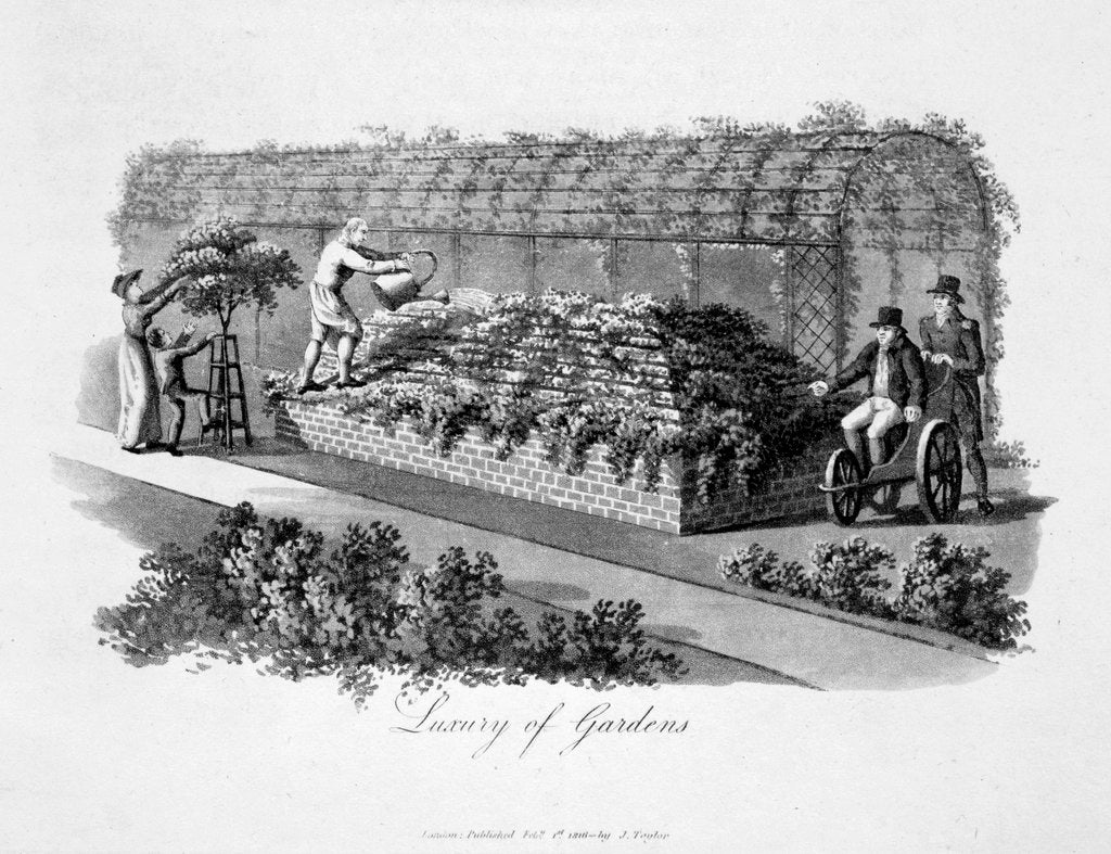 Detail of Luxury of Gardens by Humphry Repton