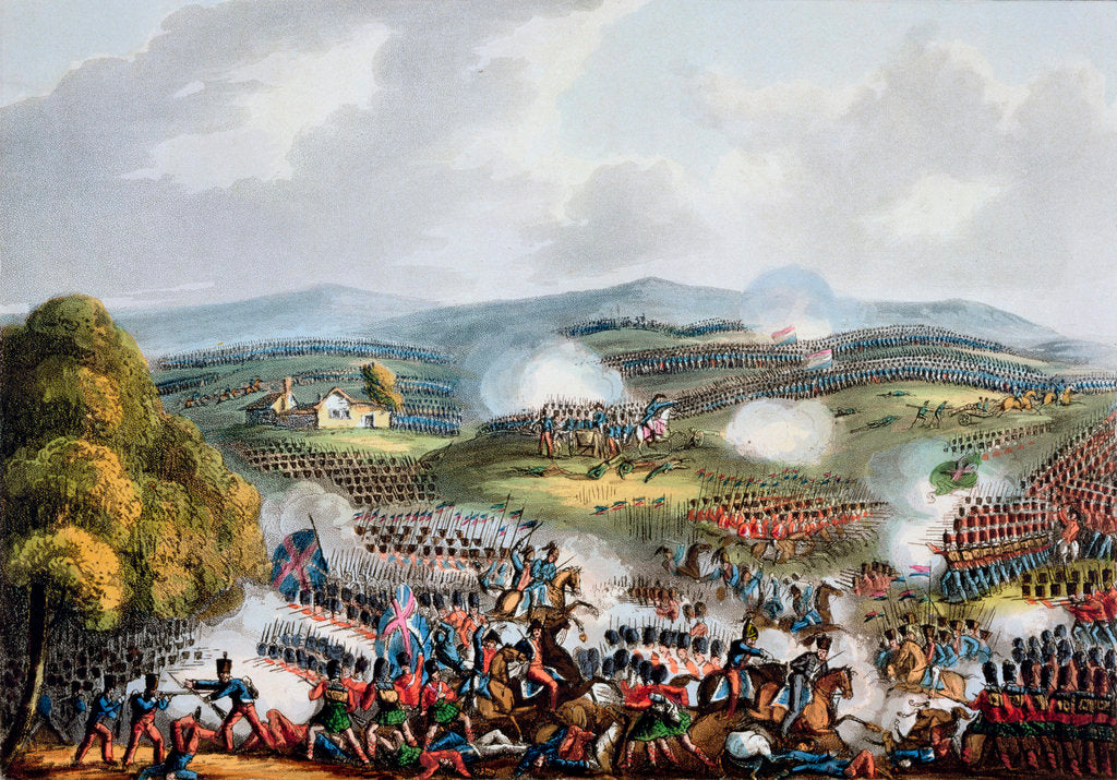 Detail of Battle of Quatre Bras by Thomas Sutherland