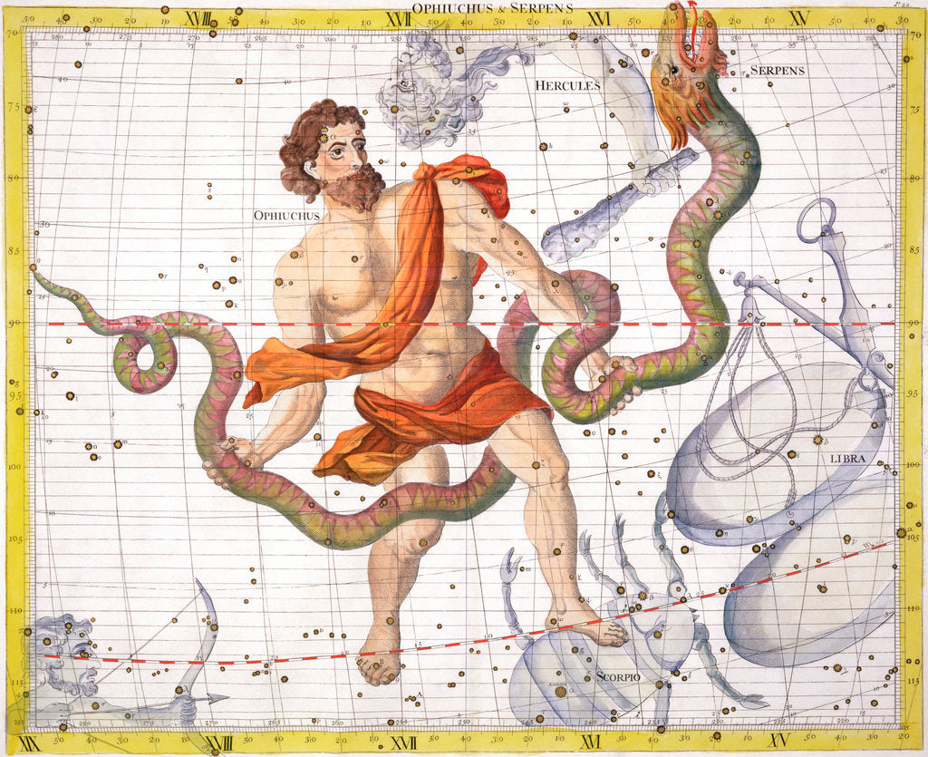 Detail of Constellation of Ophiucus by Anonymous