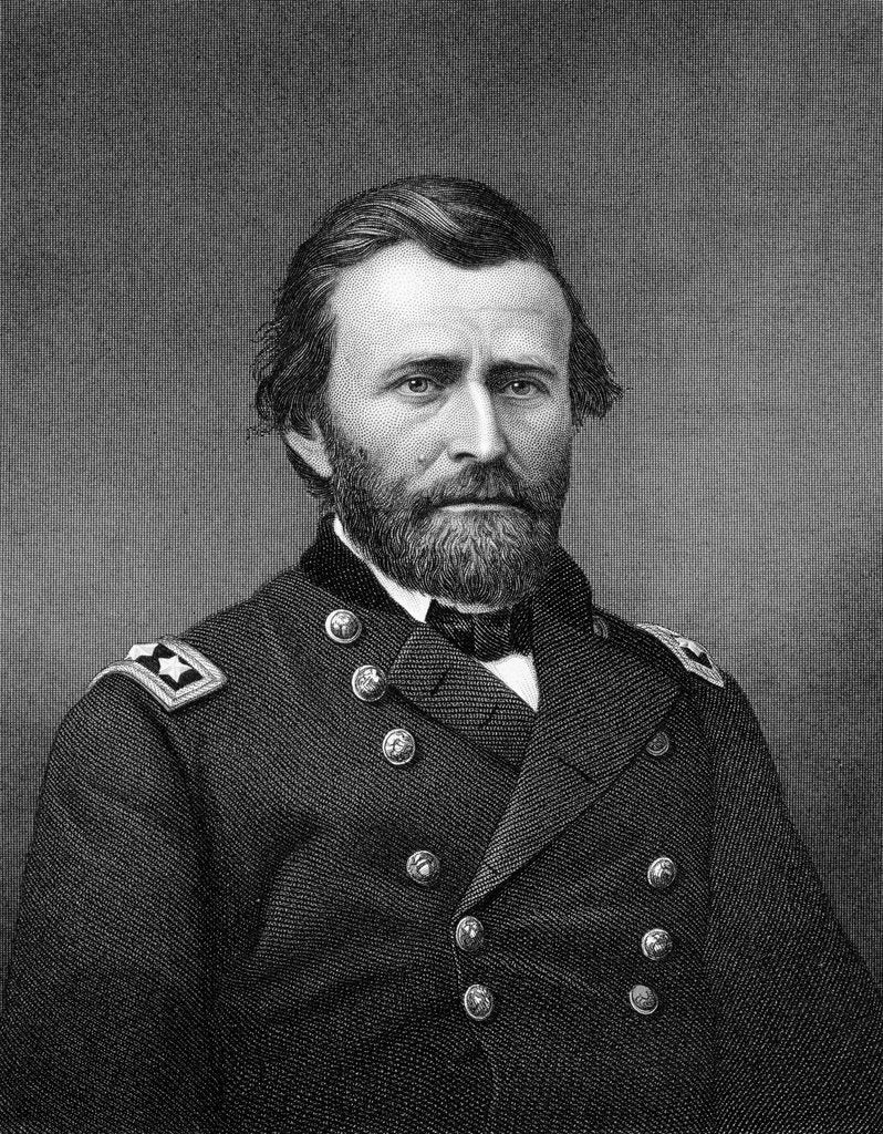 Detail of Ulysses S Grant by Robert E Whitechurch