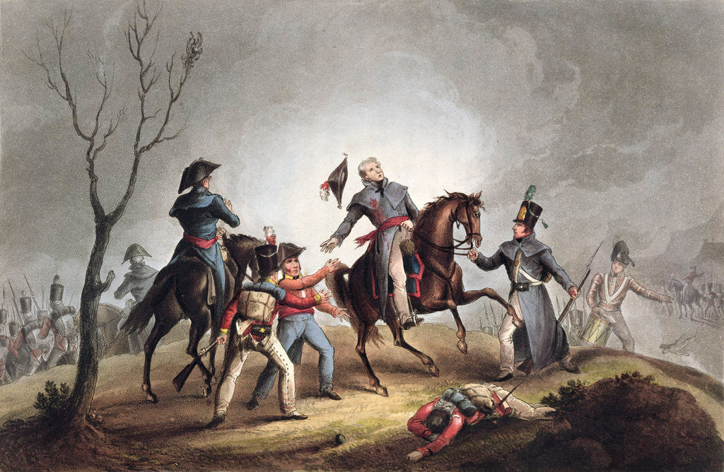 Detail of Death of Sir John Moore by Thomas Sutherland