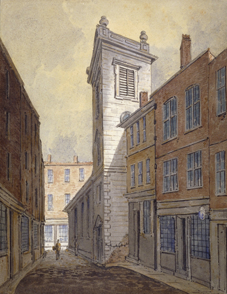 Church of St George Botolph Lane from George Lane, City of London by William Pearson