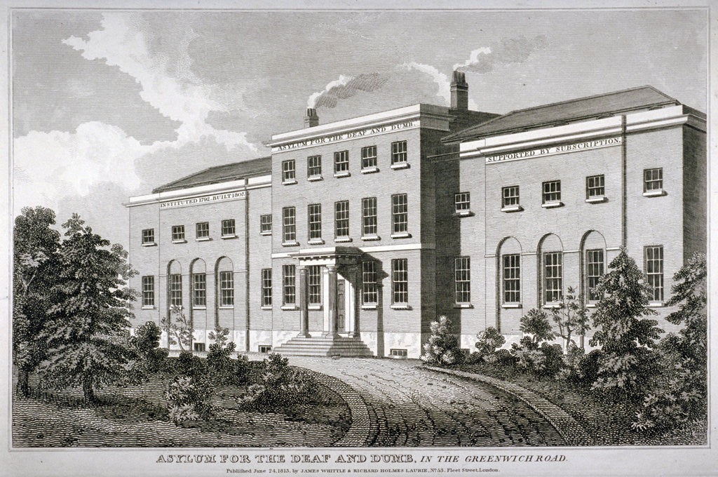 Detail of Asylum for the Deaf and Dumb, Old Kent Road, Southwark, London by Anonymous