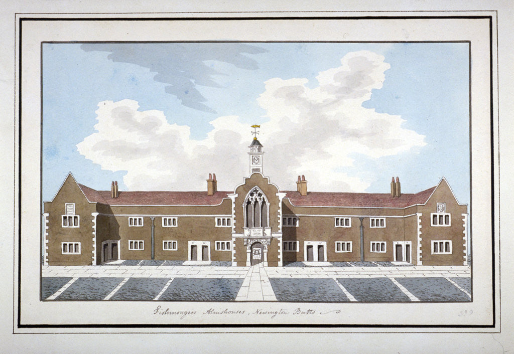 Detail of Fishmongers' Almshouses, Southwark, London by Anonymous