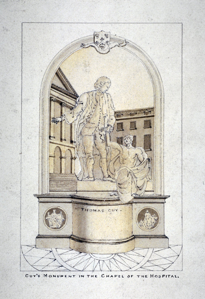 Detail of Sir Thomas Guy's monument in Guy's Hospital chapel, Southwark, London by Anonymous