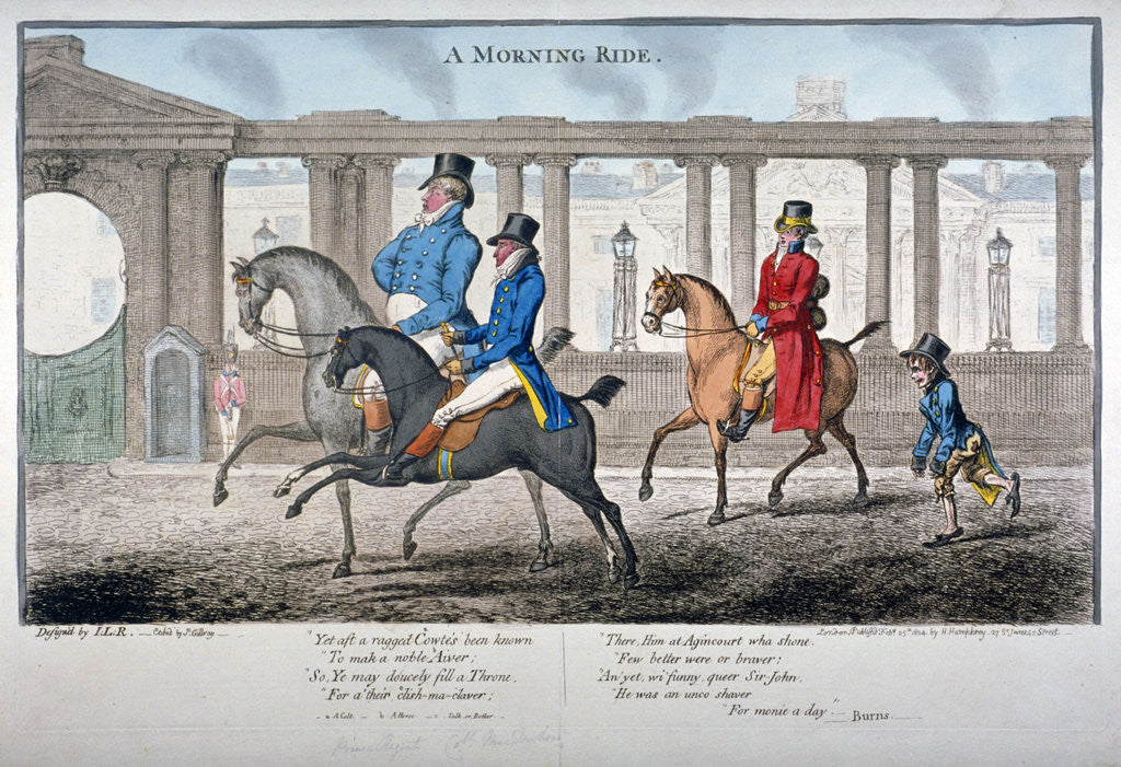Detail of A Morning Ride by James Gillray