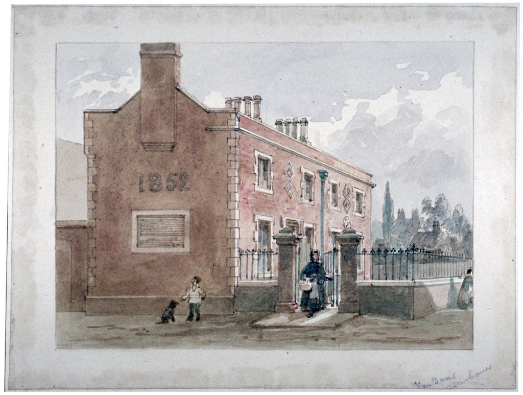 Detail of Van Dun Almshouses, Caxton Street, London by James Findlay