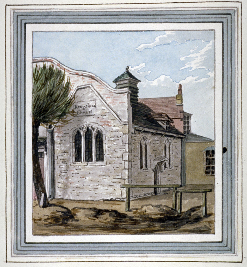 Detail of View of Kingsland Chapel, Kingsland Road, Hackney, London by Anonymous