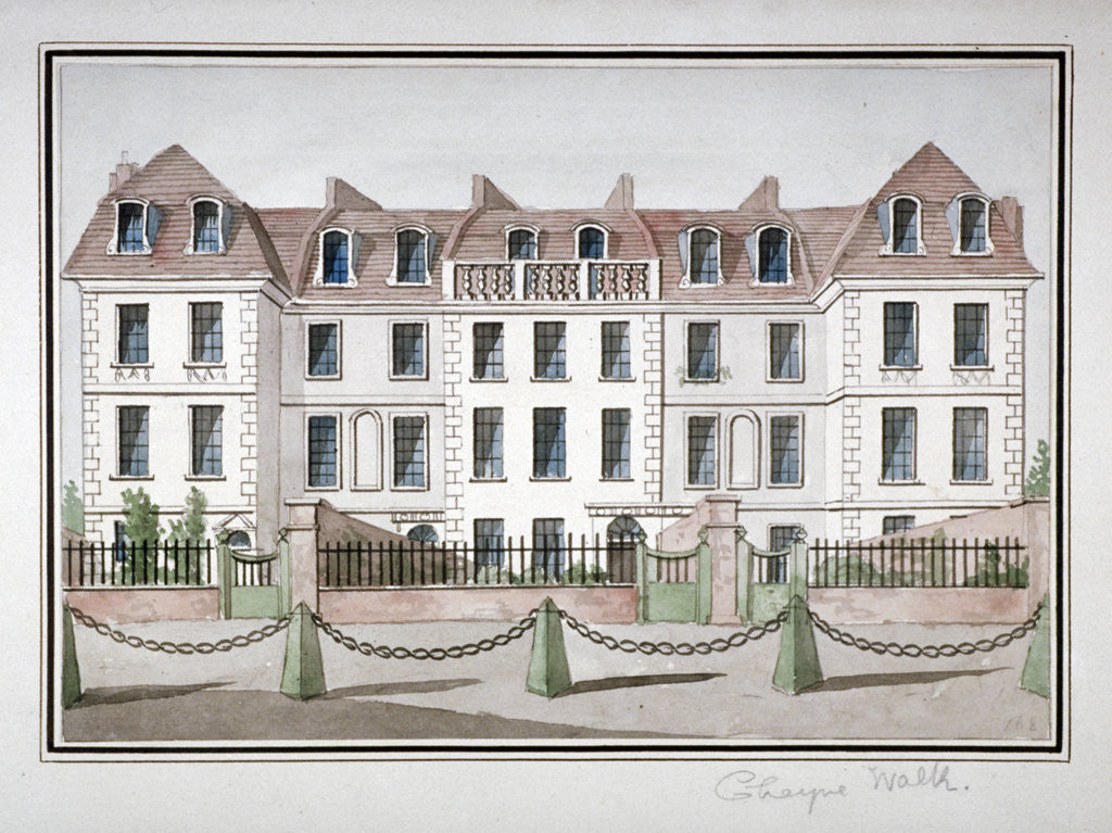 Detail of Houses at Cheyne Walk, Chelsea, London by Anonymous