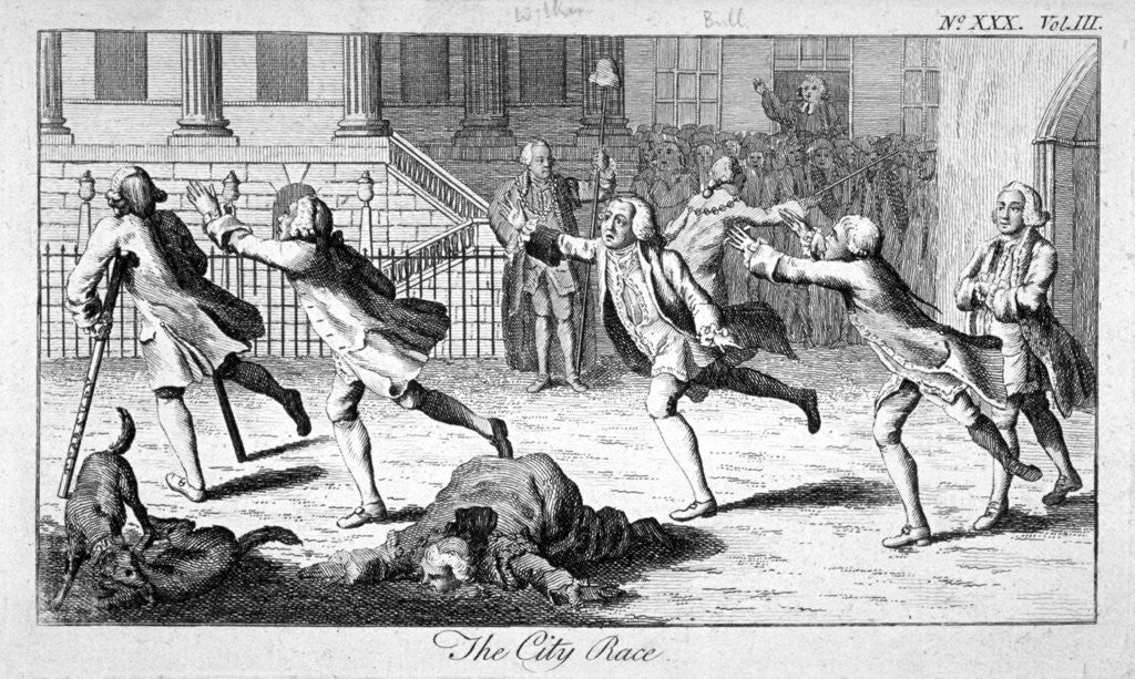 Detail of The City Race by Anonymous