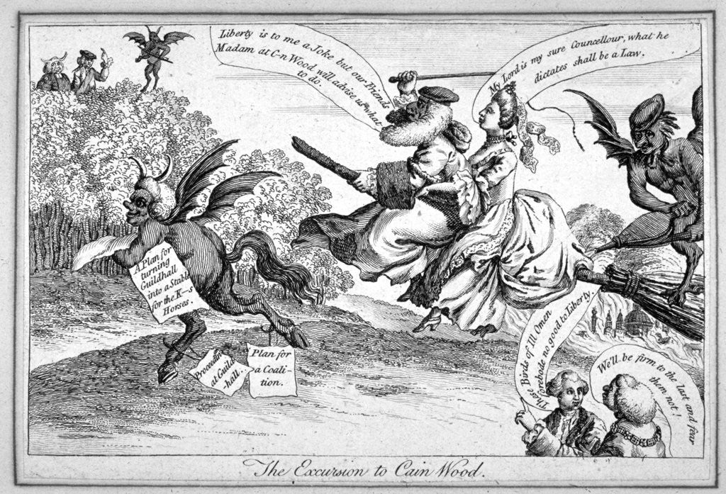 Detail of The excursion to Cain Wood by Anonymous