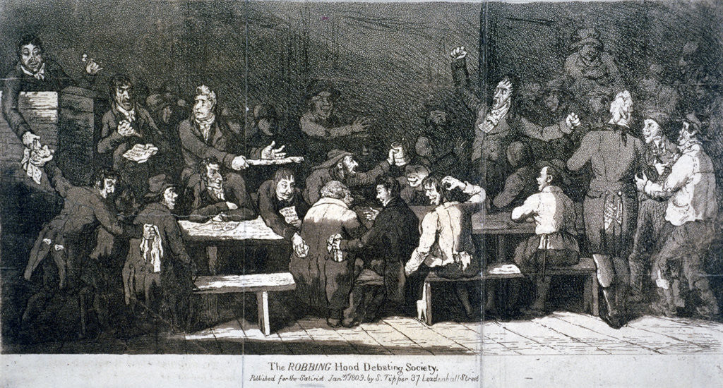 Detail of The Robbing Hood Debating Society by Anonymous
