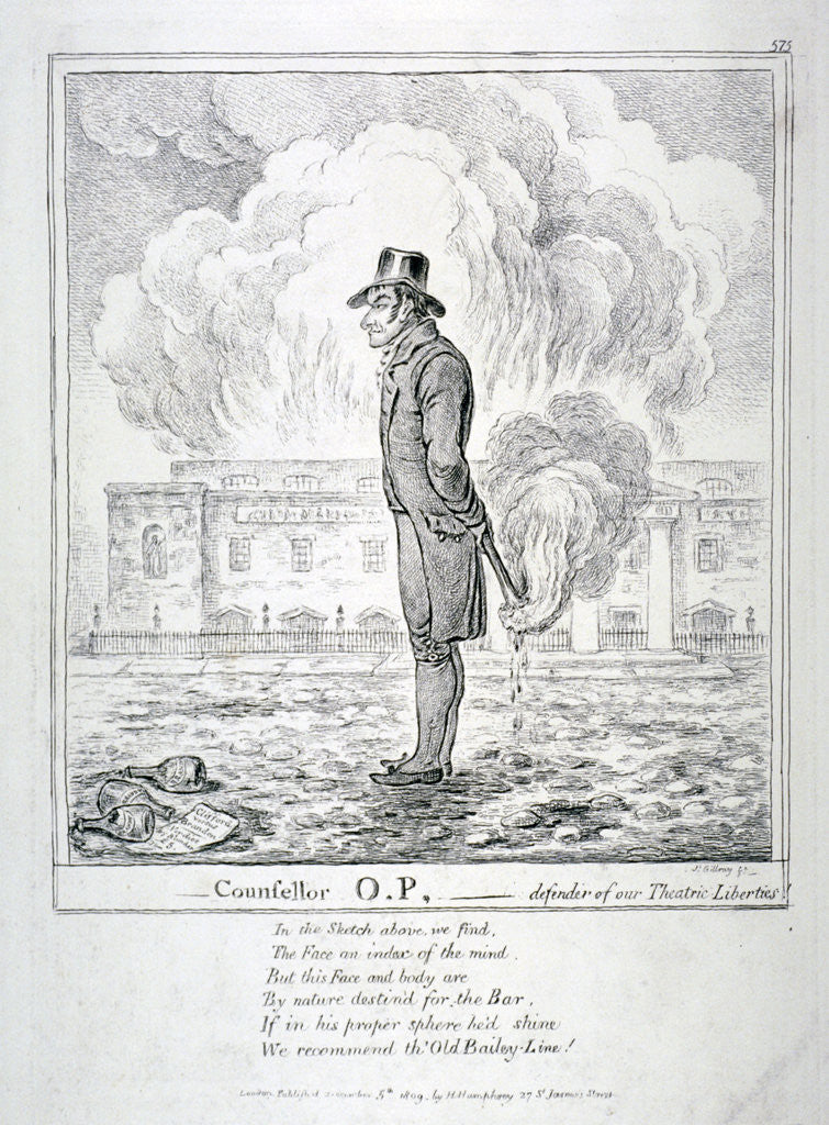 Counsellor OP - Defender of our Theatric Liberties by James Gillray