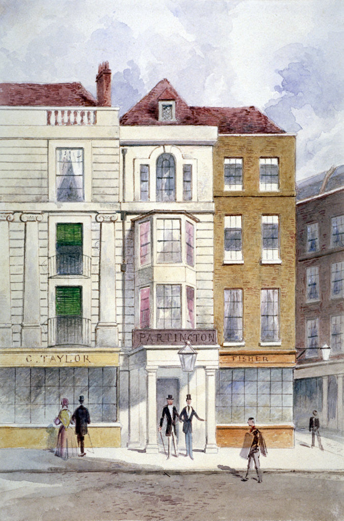 Detail of The Crown and Anchor Tavern, Arundel Street, Westminster, London by Anonymous
