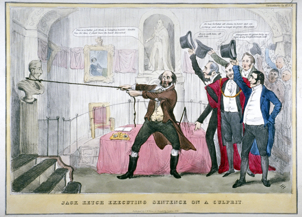 Jack Ketch executing sentence on a culprit posters & prints by Anonymous
