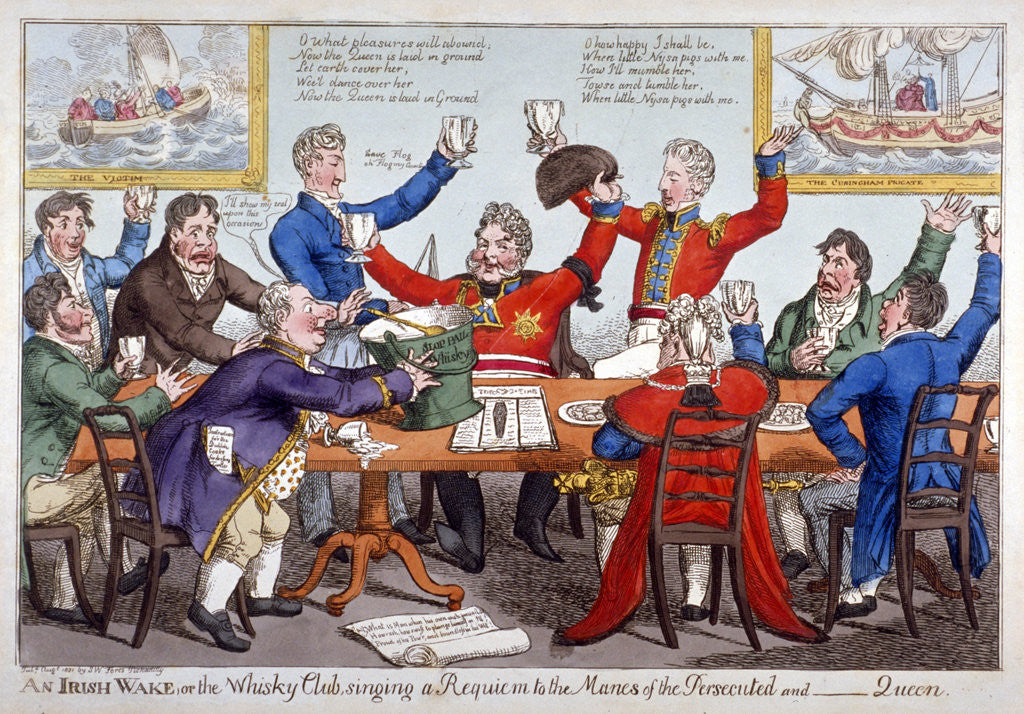 Detail of An Irish wake... by Anonymous