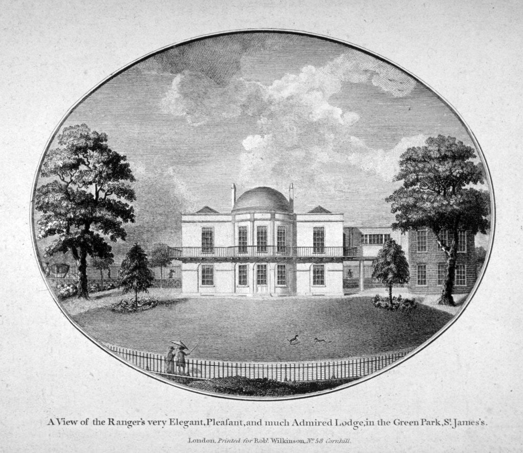 Detail of Ranger's Lodge in Green Park, Westminster, London by Anonymous