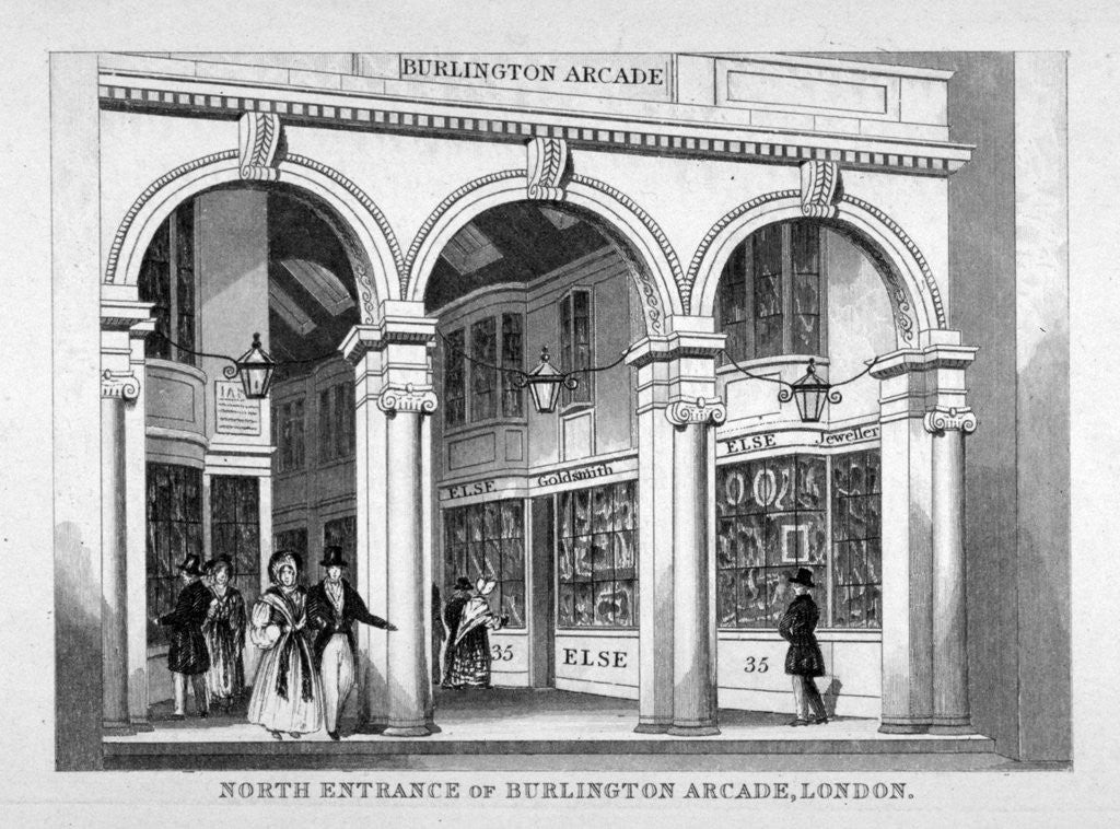Detail of Burlington Arcade, Westminster, London by Anonymous