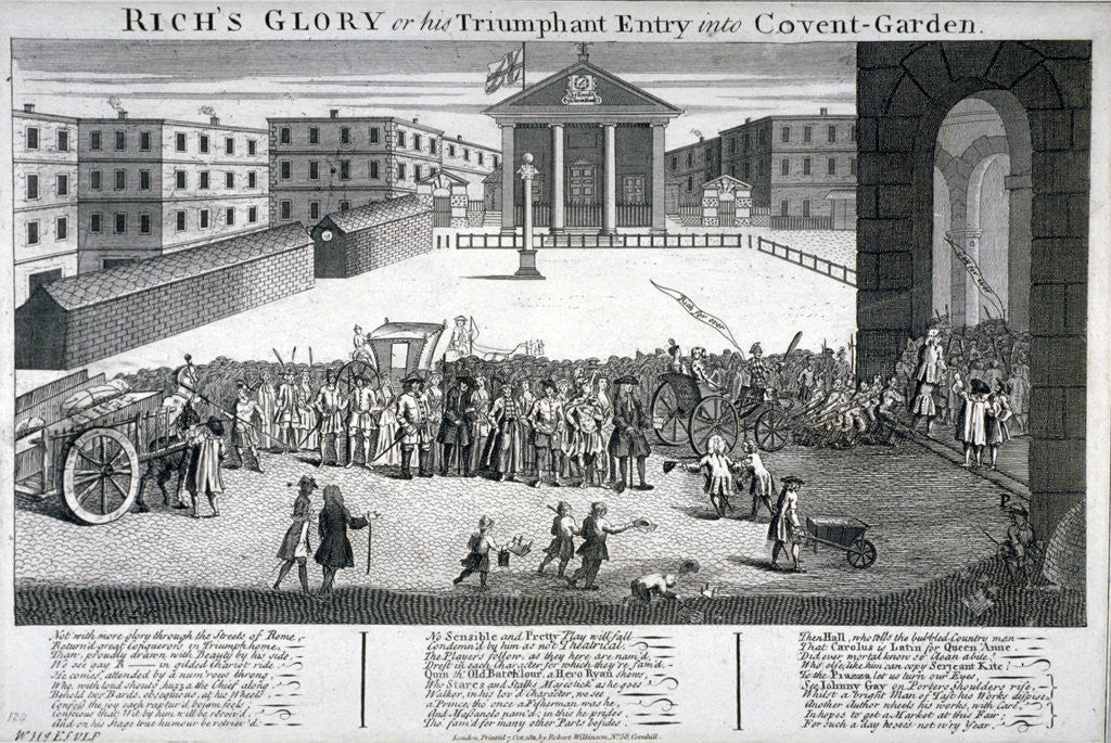 Detail of Rich's Glory or his Triumphant Entry into Covent-Garden by Anonymous