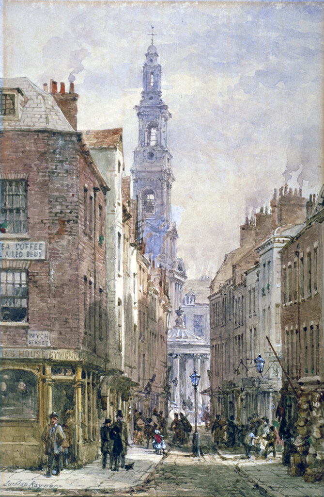 View of Drury Court from Wych Street, Westminster, London by Louise Rayner