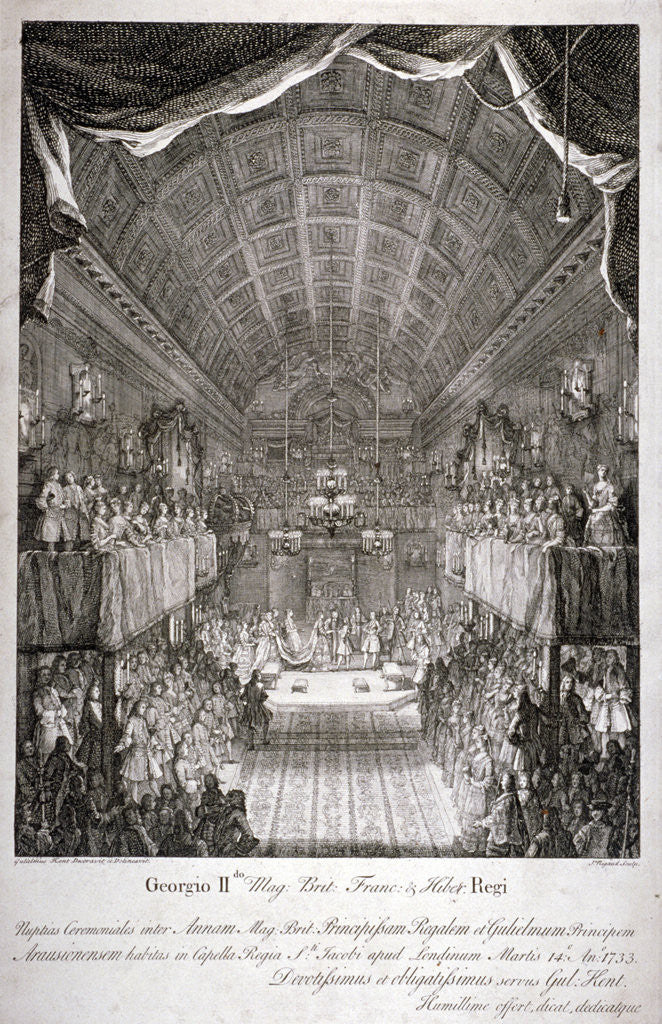 Wedding of Anne, Princess Royal, and William IV of Orange, St James's Palace, London by Jacques Rigaud