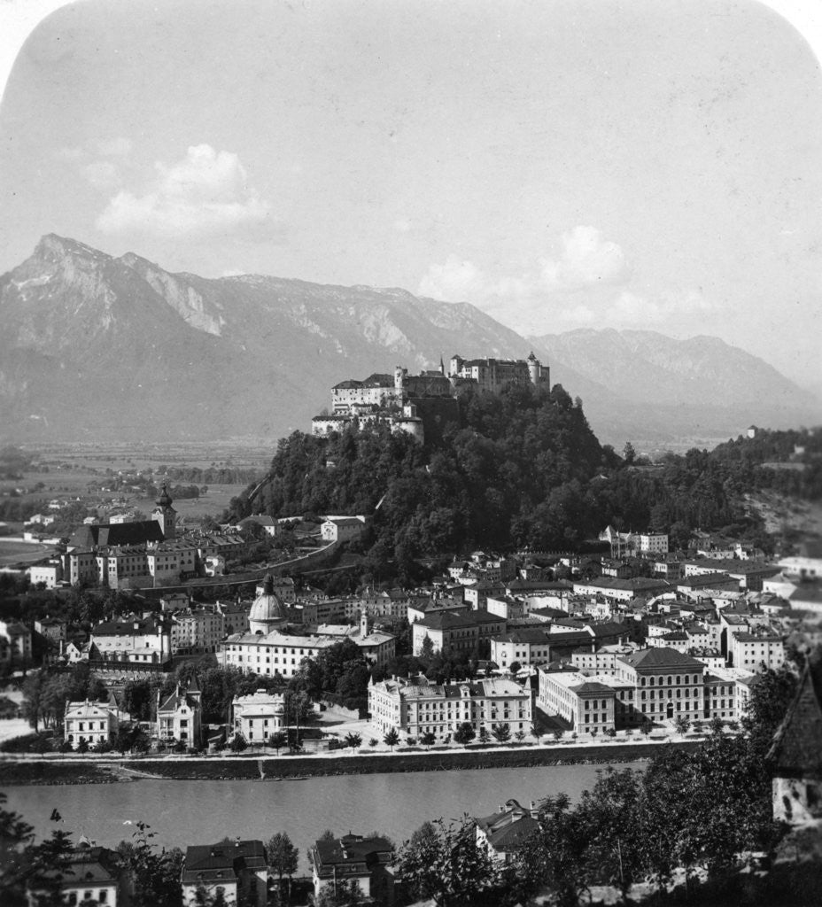 Detail of The Kapuzinerberg, Salzburg, Austria by Wurthle & Sons