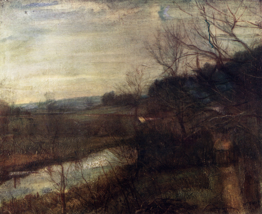 Detail of A Landscape by Ambrose McEvoy