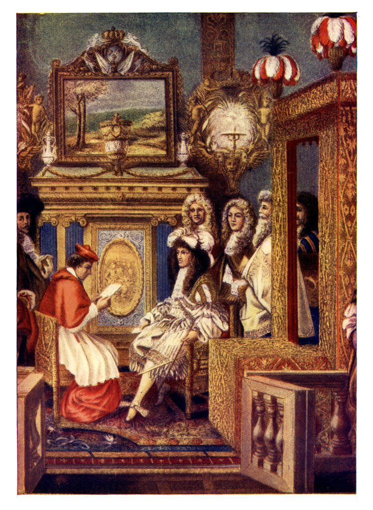 Detail of Scene from a French court by Anonymous