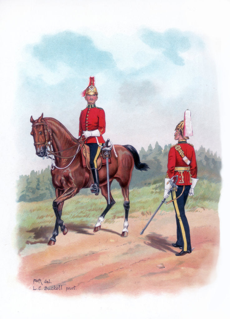 Detail of Dragoon guards by LE Buckell