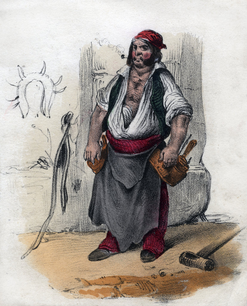 Detail of Tradesman by Anonymous