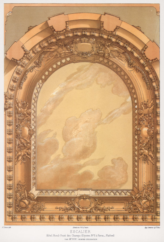 Detail of Architectural detail by F Durin