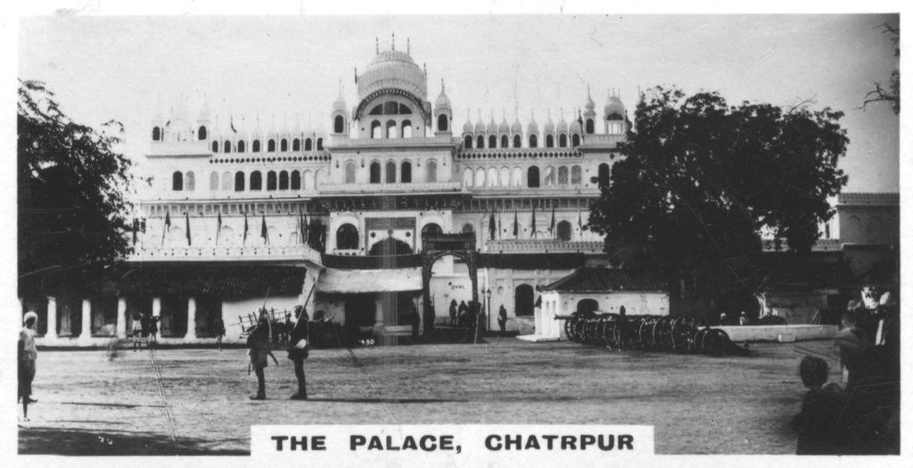 Detail of The palace of Chattarpur, India by Anonymous