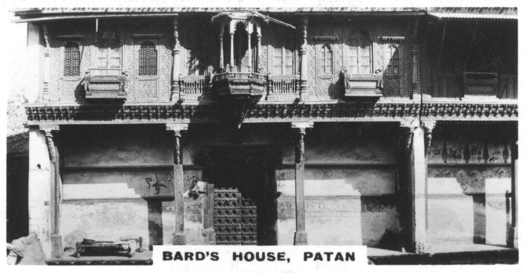 Detail of Bard's house, Patan, India by Anonymous
