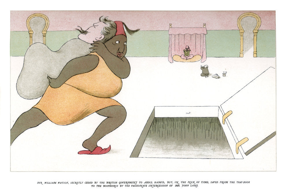 Detail of Sir William Watson (1858-1935), English poet by Max Beerbohm