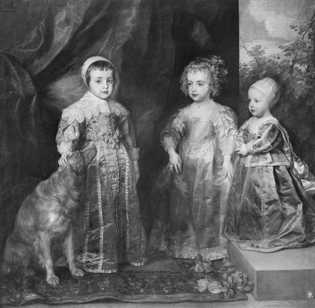 Detail of The three sons of Charles I, King of England by Anthony van Dyck
