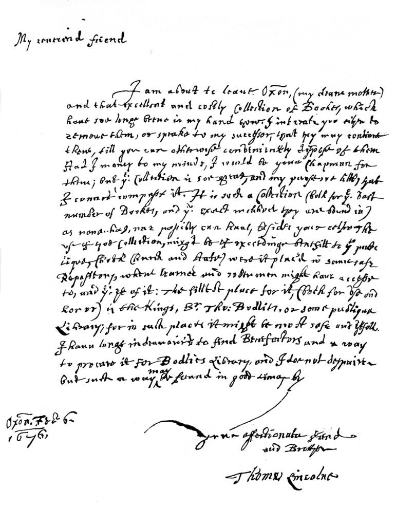 Detail of A letter written by Thomas Lincoln by Anonymous