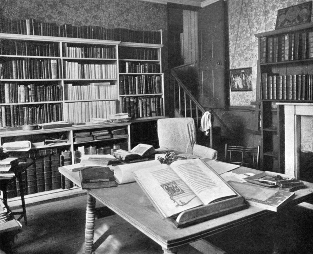 Detail of William Morris's study, Kelmscott Manor, Kelmscott, Oxfordshire by Anonymous