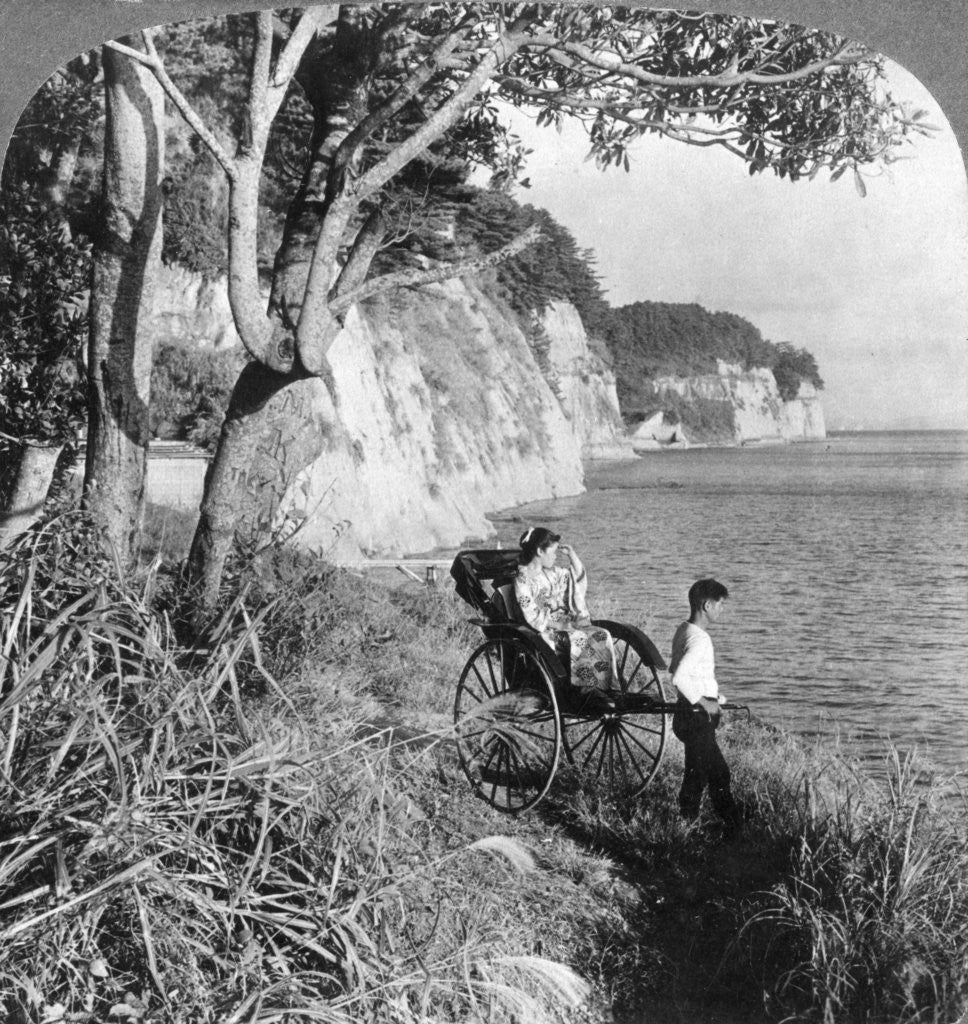 Detail of Looking east over 'Mississippi Bay', near Yokohama, Japan by Underwood & Underwood