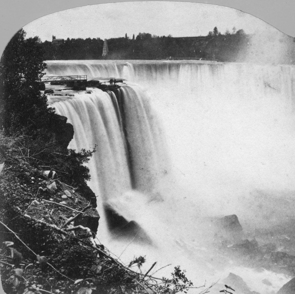Detail of Horseshoe Falls as seen from Goat Island, Niagara Falls by George Barker