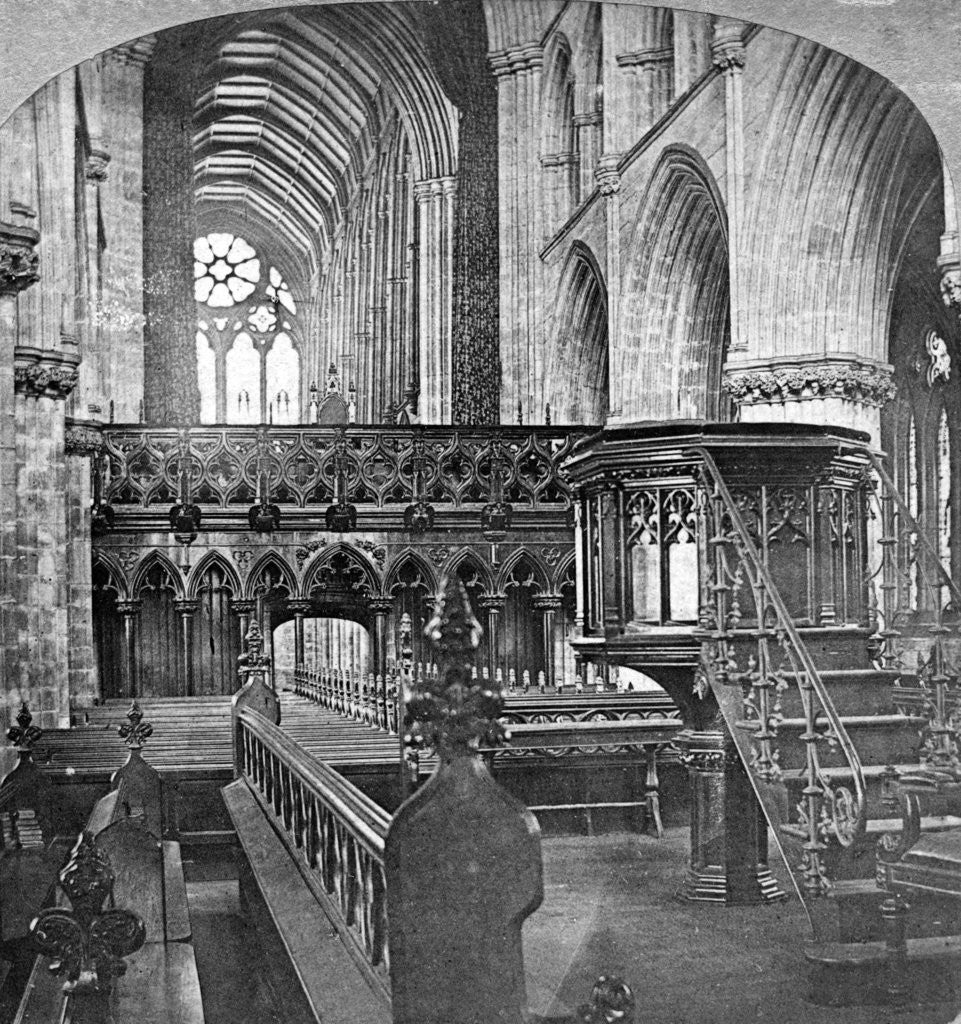 Detail of Interior of Glasgow Cathedral, Scotland by Underwood & Underwood