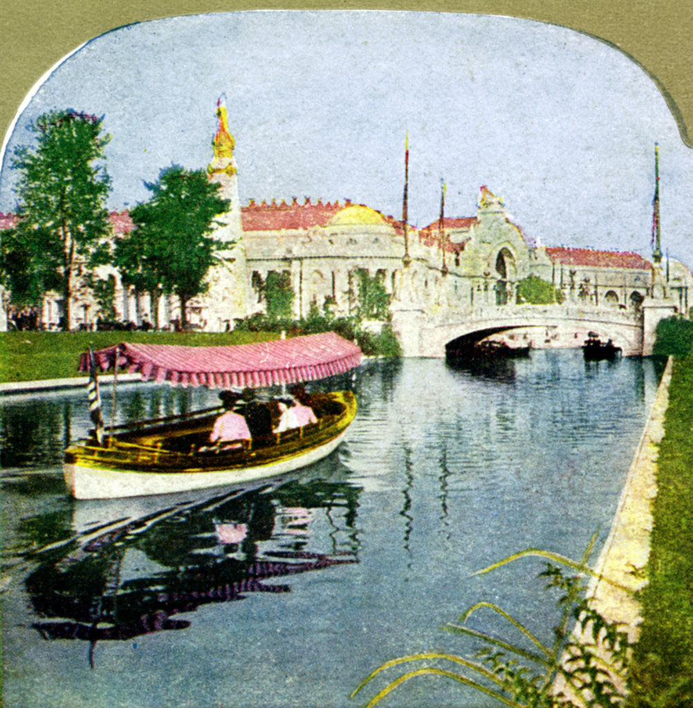 Detail of The West Lagoon from the World Fair, St Louis, Missouri by Anonymous