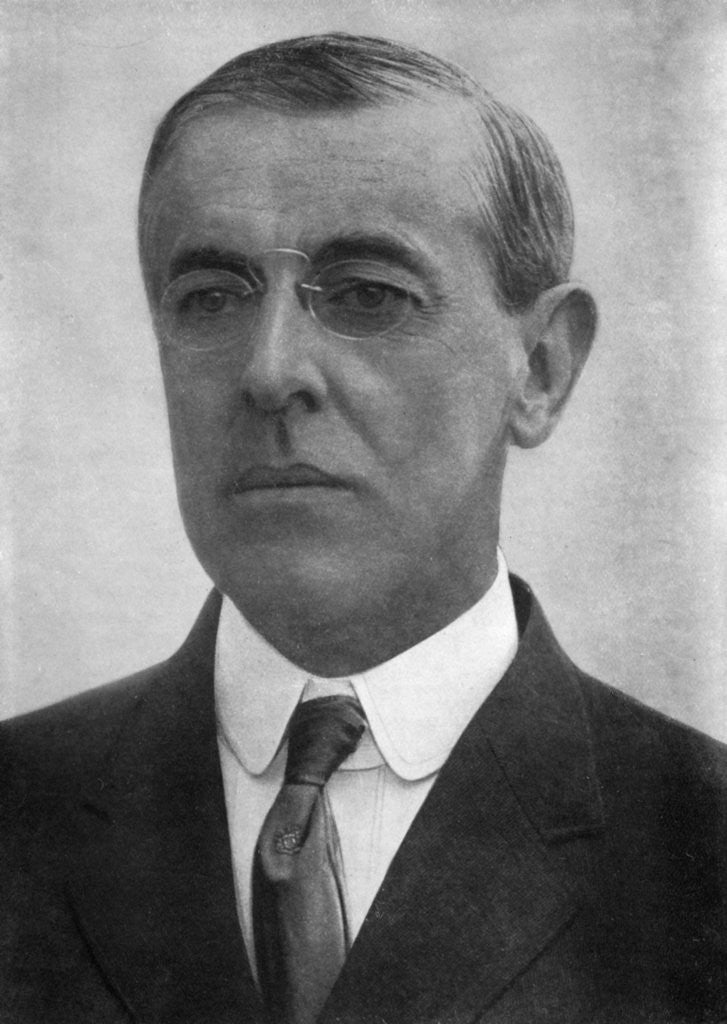Detail of Woodrow Wilson, American president by Pash