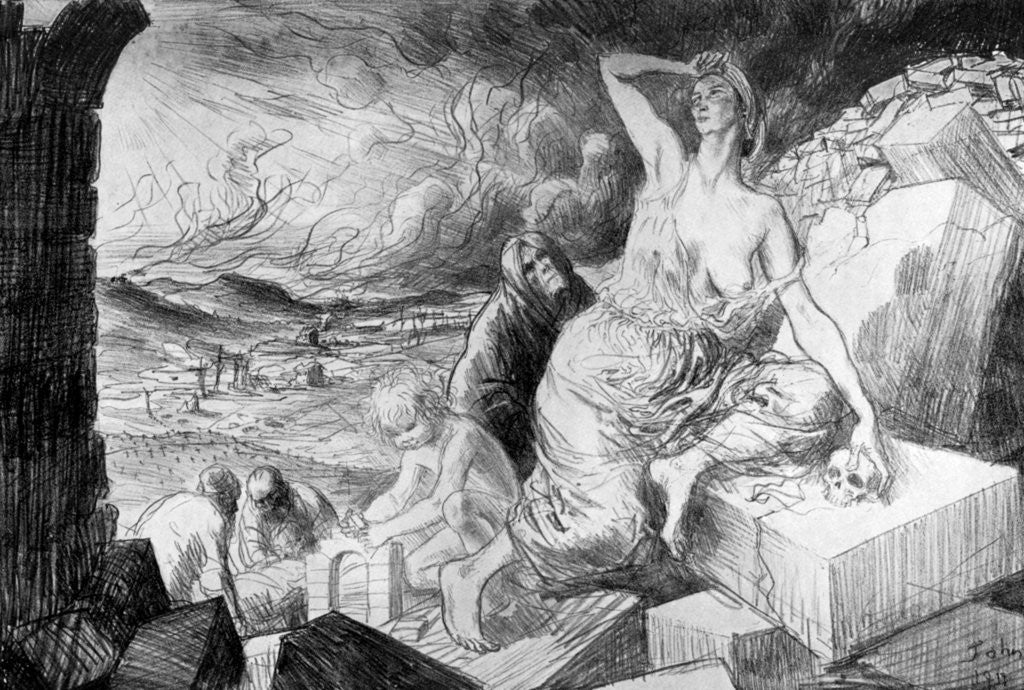 Detail of The Dawn by Augustus John