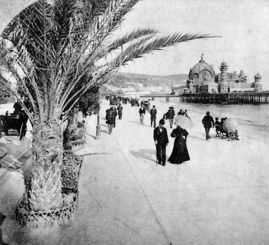 Detail of The 'Promenade des Anglais', Nice, France by Anonymous