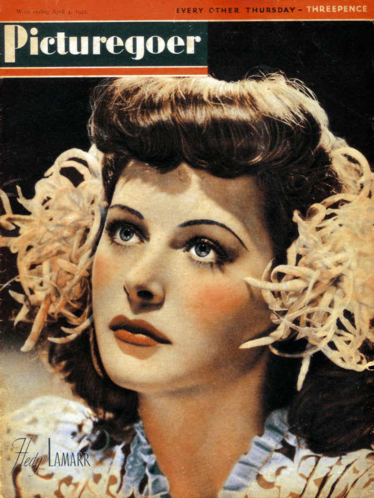 Detail of Hedy Lamarr (1914-2000), Austrian-born American actress by Anonymous