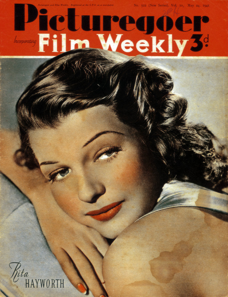 Detail of Rita Hayworth (1918-1987), American actress by Anonymous