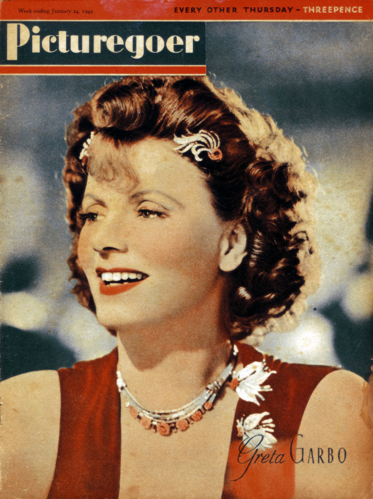 Detail of Greta Garbo (1905-1990), Swedish-born American actress by Anonymous