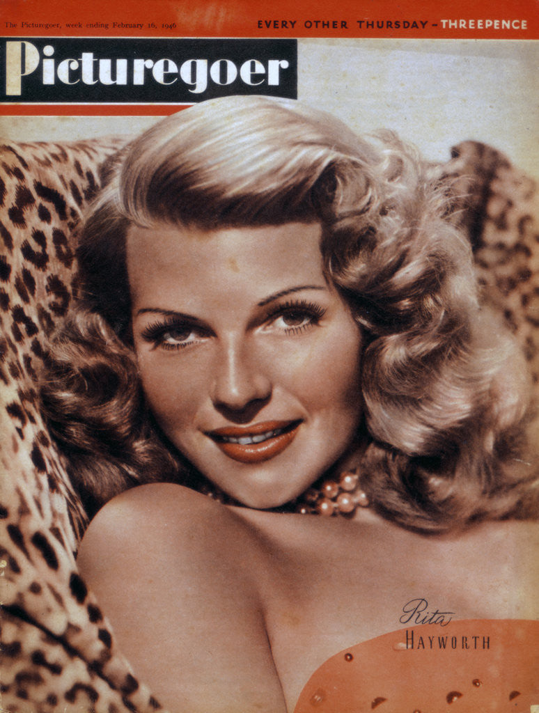 Detail of Rita Hayworth (1918-1987), American actress by Anonymous