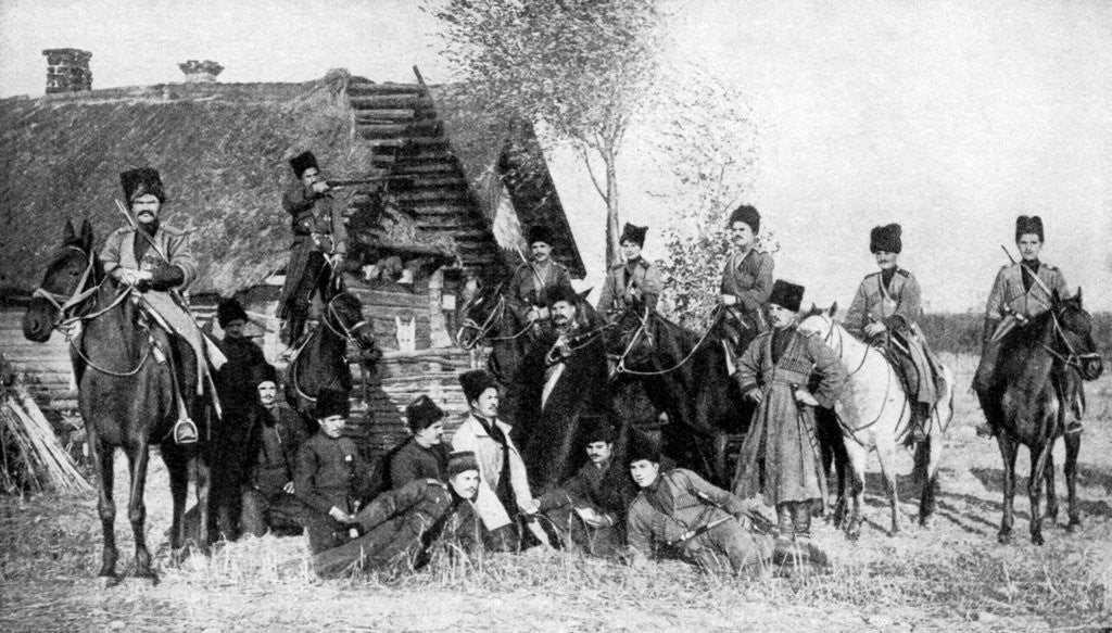 Detail of Riders of the plains and hunters of the hills, Georgia by Florence Farmborough